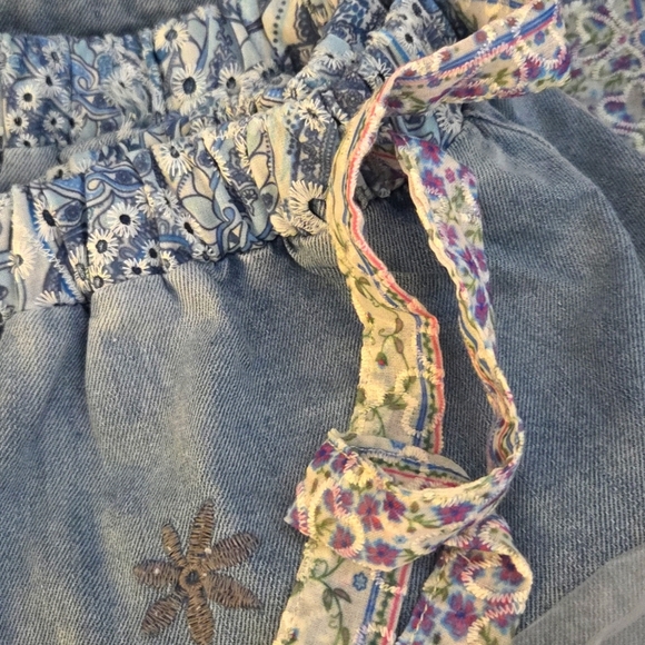 POL Floral Print Patchwork Twill Jogger Pants - Picture 9 of 9